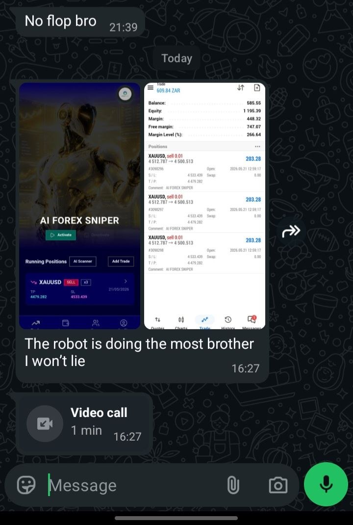 Client trading result: The robot is doing the most brother, I won't lie.
